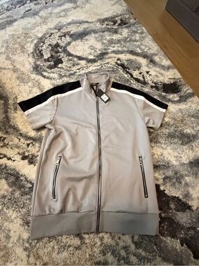 US ICON Men’s 2XL Short Sleeve Full Zip Track Jacket NWT